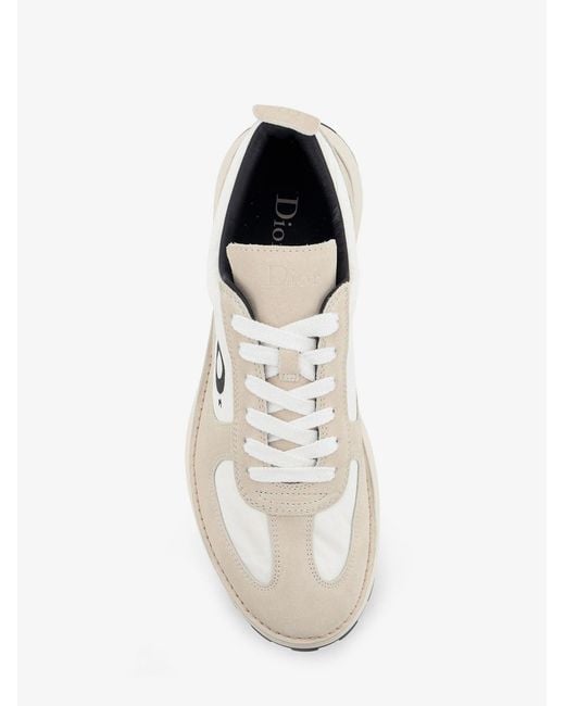 Dior White Dior Dior Squash Technical Fabric And Suede Sneakers for men