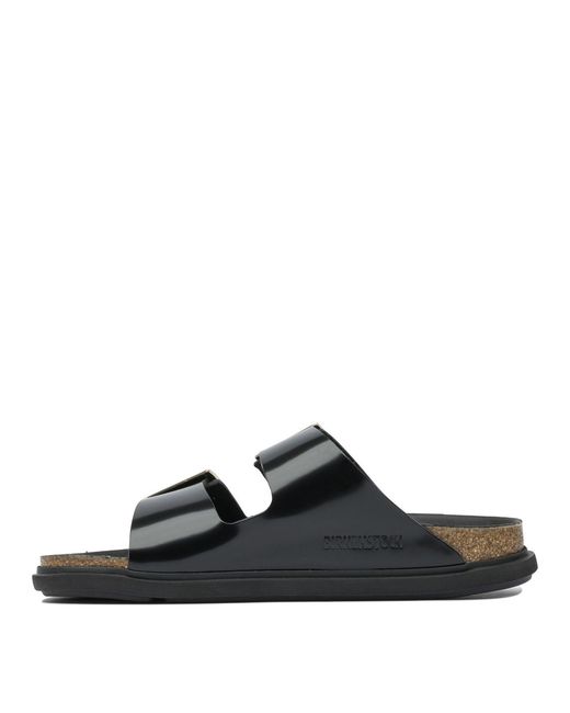 Birkenstock Black "Arizona Droplet Buckle" Sandals