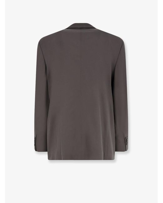 Giorgio Armani Gray Oversized Fluid Virgin Wool Suit for men