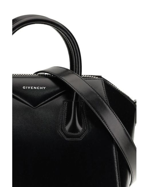 Givenchy Black Antigona Small Leather Box Handbag