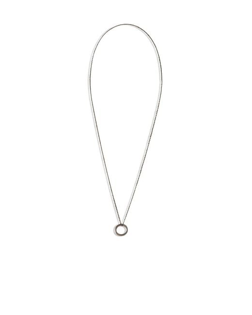 Maison Margiela White Brass Necklace