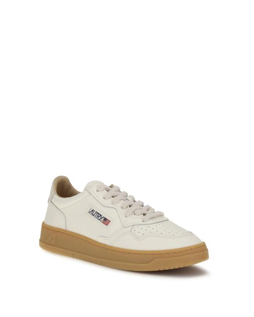 Autry White Medalist Low Leather Sneakers Marshmallow for men