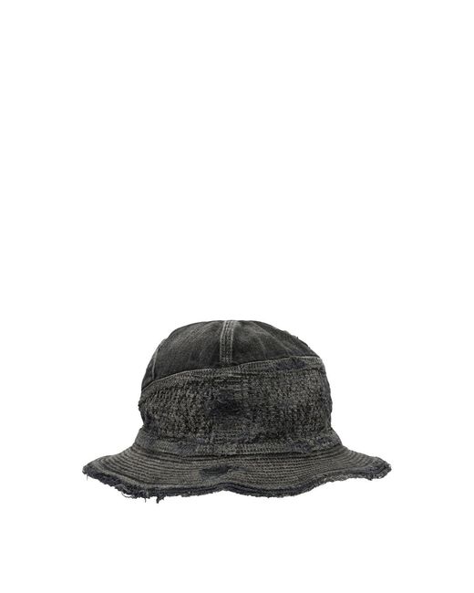 Kapital Black "The Old And The Sea" Bucket Hat for men