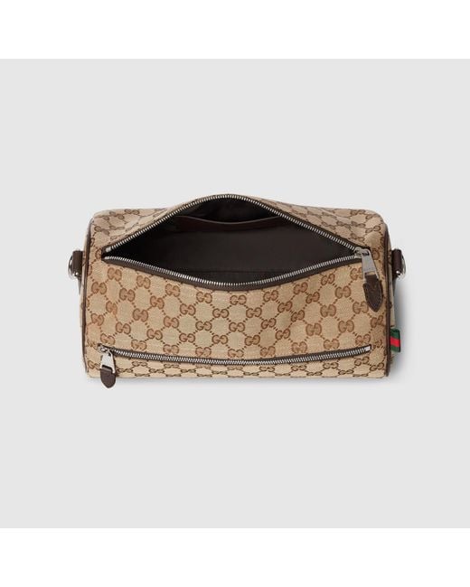 Gucci Natural Gg Canvas Cylinder Bag for men