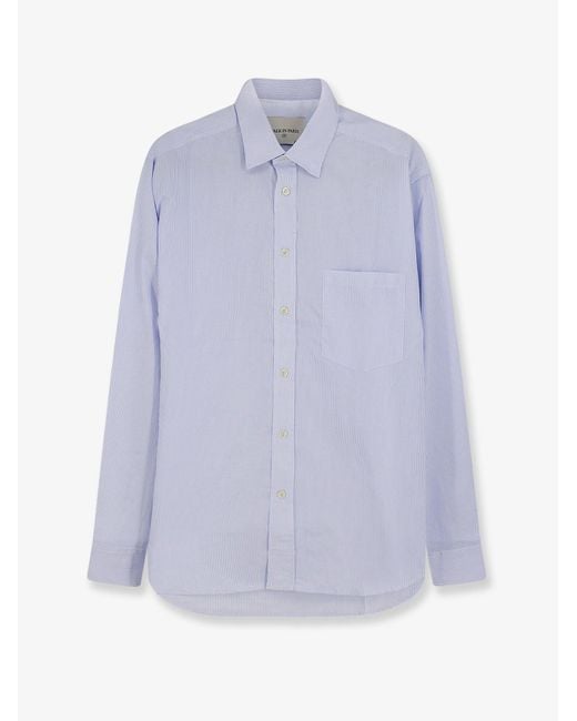 Walk In Paris Purple Classic Cotton Shirt for men