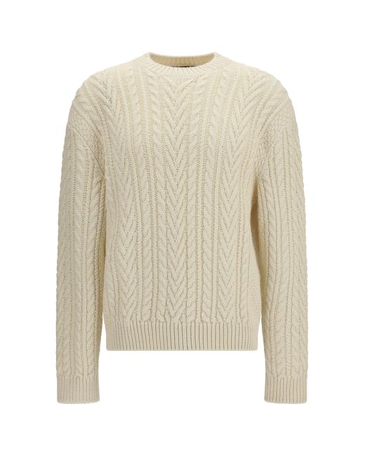 Loro Piana White Schooner Crewneck for men