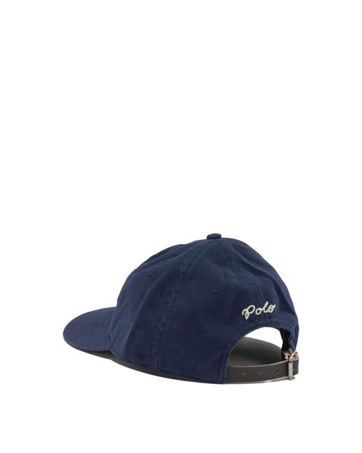 RRL Blue Logo Baseball Cap for men