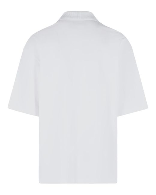 Amiri White Cotton Polo Shirt for men