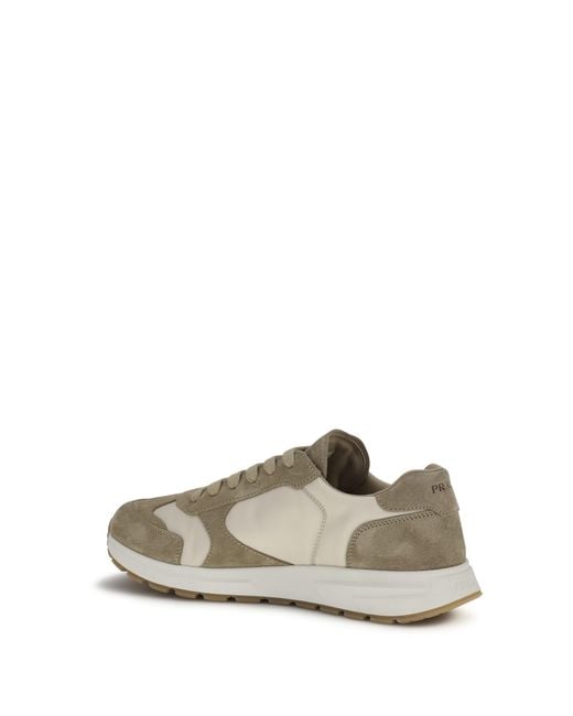 Prada White Prax Sneakers for men