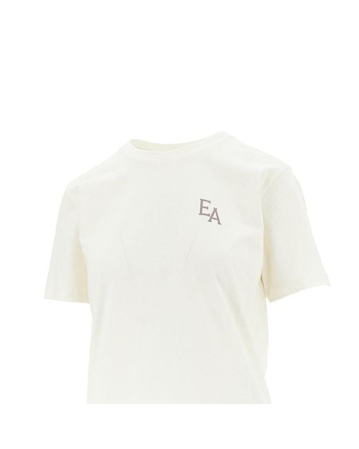 Emporio Armani White Cheerleader Print T-Shirt