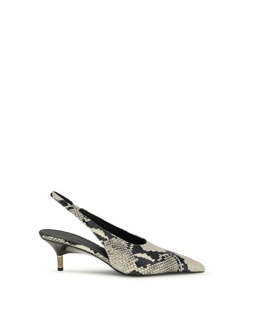 Khaite Metallic Pumps Bella Slingback Calf