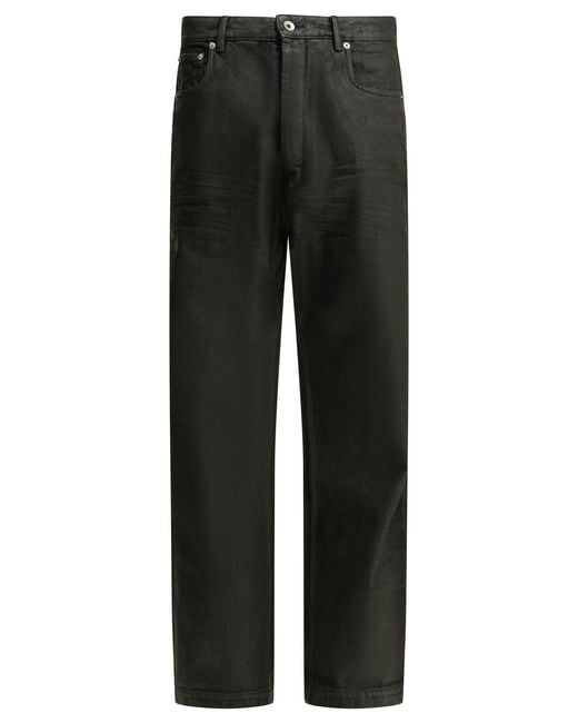 Rick Owens Black "Geth" Wide-Leg Jeans for men