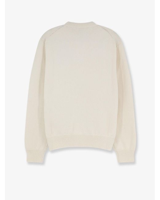 Dior White Dior Cotton And Wool Sweater With Book Cover Embroidery for men