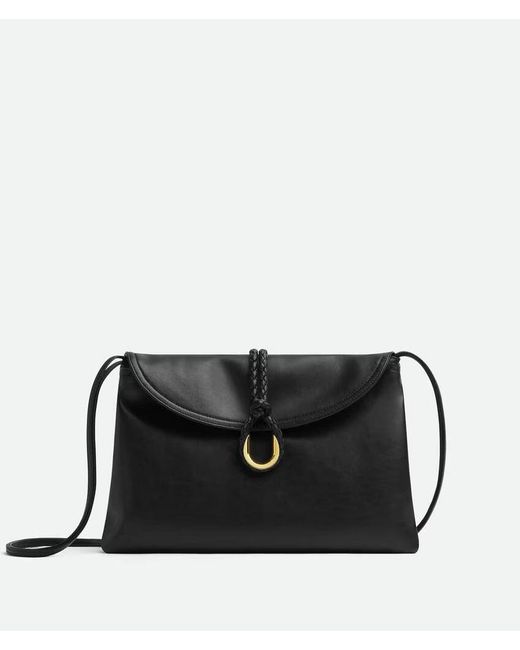 Bottega Veneta Black Liberta Crossbody Bag