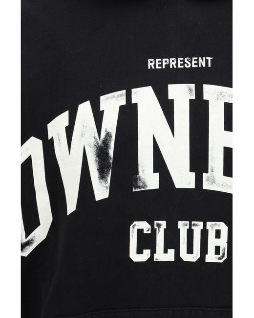 Represent Black Owners Club Hoodie Jet for men