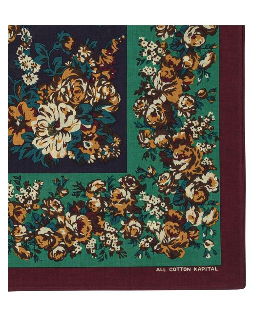 Kapital Green "Nadeshiko" Scarf for men