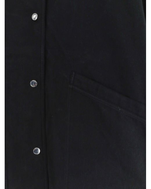 Totême Black Summer Cotton Blend Jacket