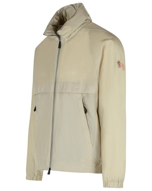 Moncler Natural 'Negara' Cream Nylon Jacket for men