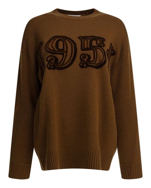 Max Mara Brown Wool Cashmere Knitwear