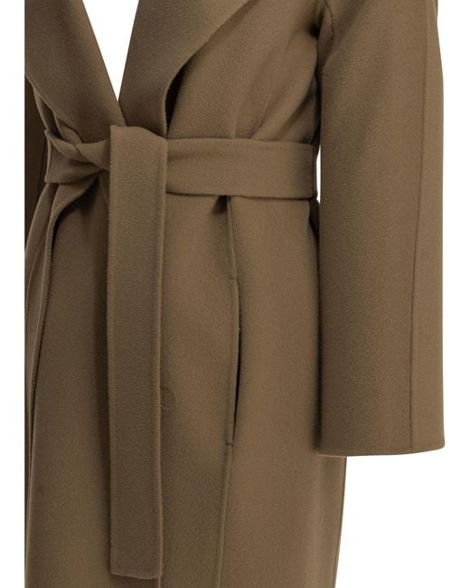 Max Mara Natural Long Wool Coat