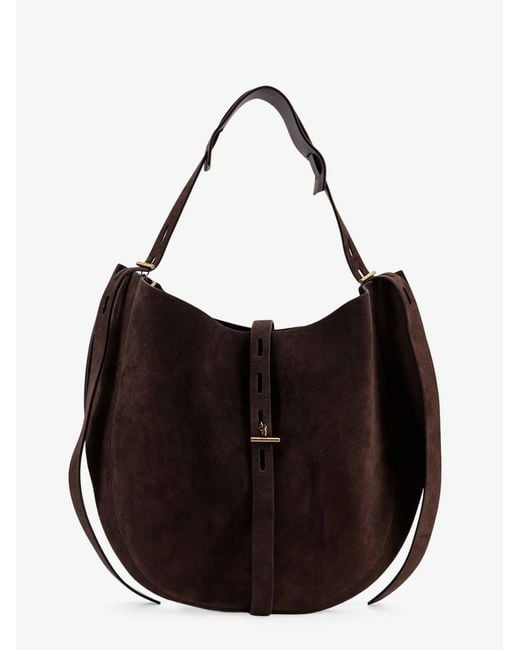 MINOBOSSI Black Suede Crossbody Bag