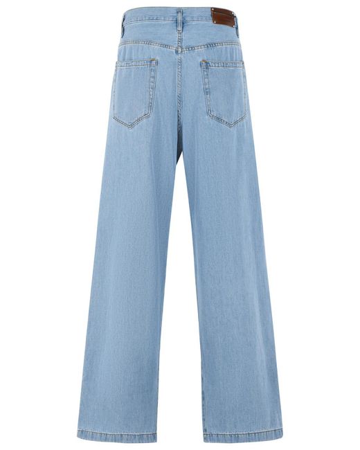Dries Van Noten Blue 'Penning' Light Denim Jeans for men