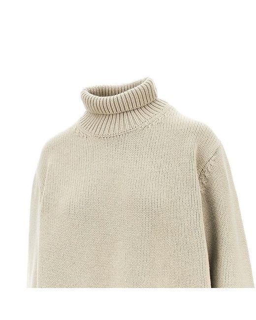 Totême Natural Oversized Turtleneck Sweater