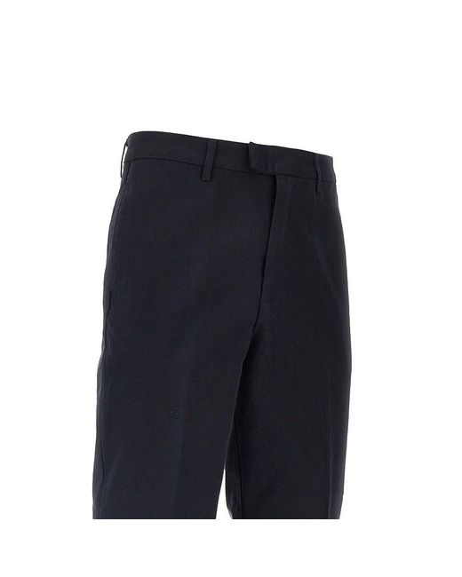 Emporio Armani Blue Gabardine Chino Pants for men