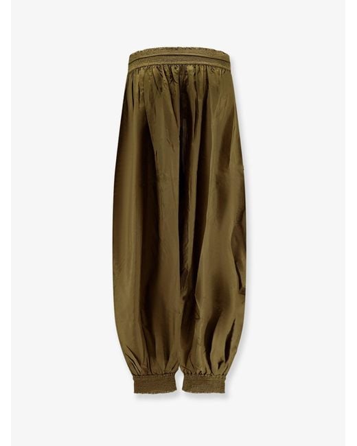 Zimmermann Green Silk Harem Pants