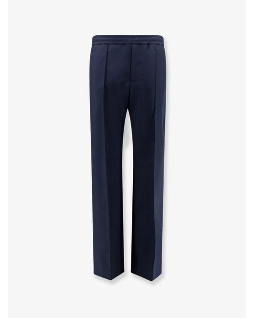 Gucci Blue Technical Panama Trousers for men
