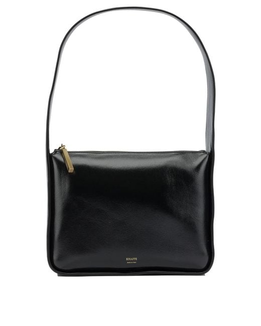 Khaite Black "Lory Squared" Small Shoulder Bag