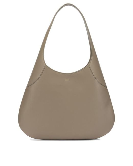 Khaite Gray "Joan Hobo" Large Shoulder Bag