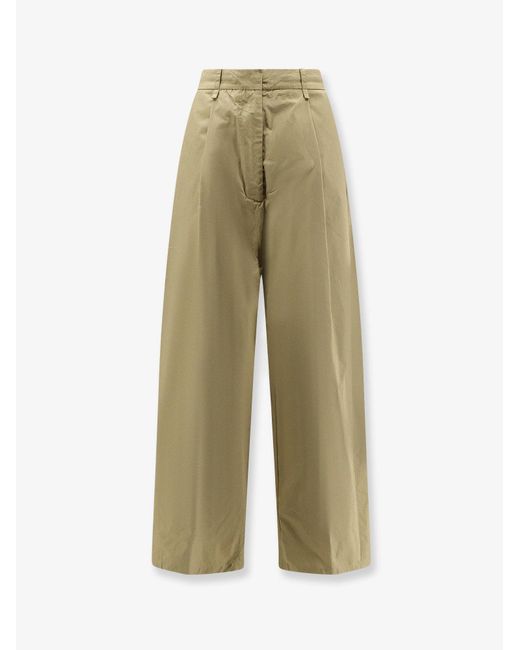 Nude Green Trousers Cotton
