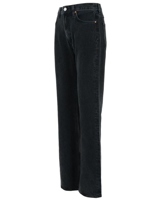 Agolde Black Leena Stage Regenerated Cotton Jeans