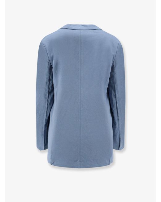 Closed Blue Virgin Wool Blend Blazer