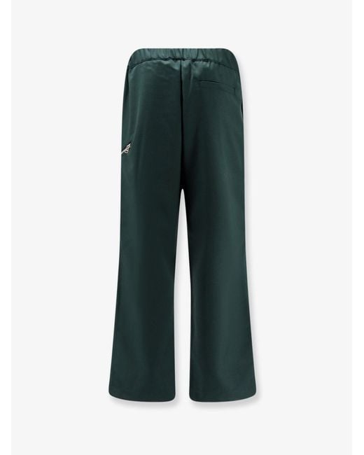 Oamc Peacemaker Green Regs Virgin Wool Trousers for men