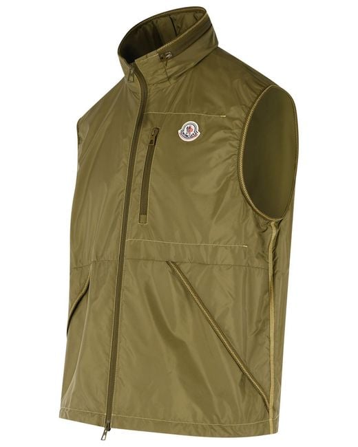 Moncler Green 'Ansiei' Polyamide Vest for men