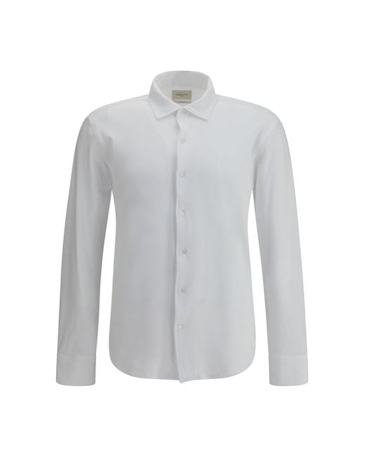 Brooksfield White Cotton Shirt for men