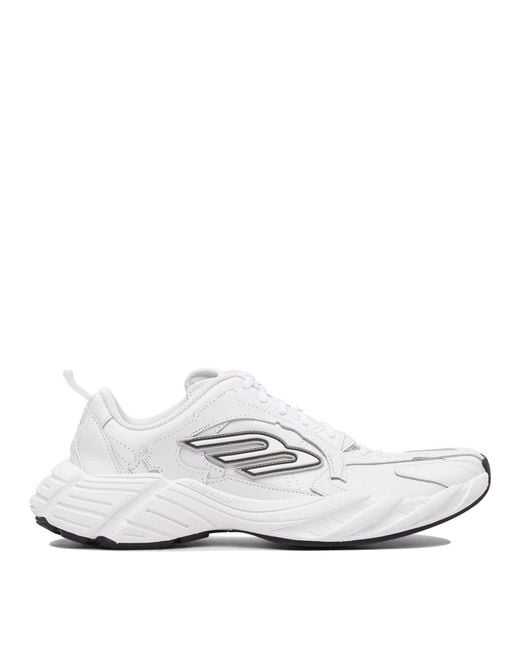 Balenciaga White Sports Shoes Monday