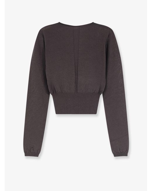 Rick Owens Gray Virgin Wool Sweater