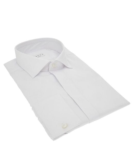 Xacus White Supercotone Tailor Fit Shirt for men