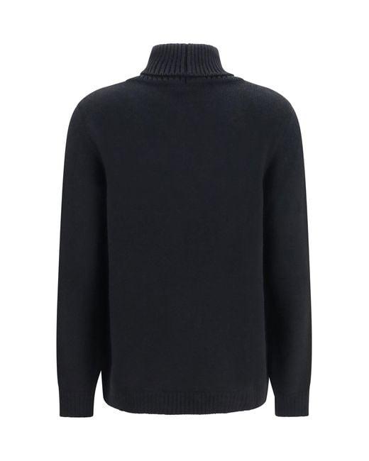 Ella Blue High Neck Cashmere Sweater