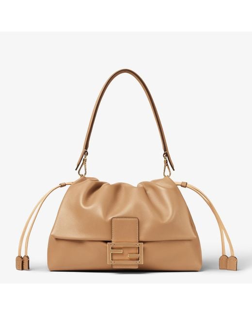 Fendi Natural "Mamma Baguette" Shoulder Bag