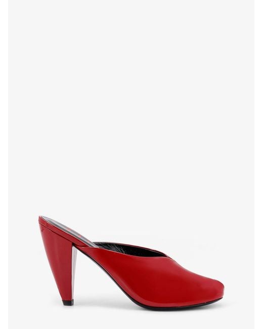 Jude Red Paw Mule Patent Leather Sandals