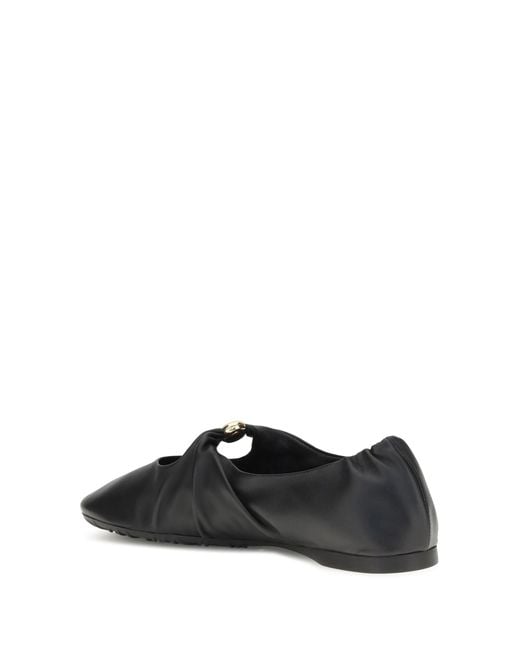 Loewe Black Pebble Ballerinas