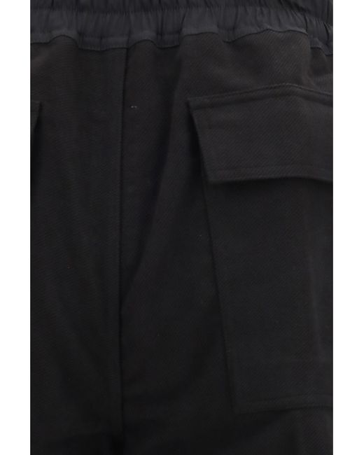 Rick Owens Black Dietrich Drawstring Pants for men