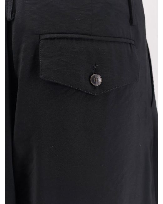 Alysi Blue Modal Trousers With Drawstring Detail