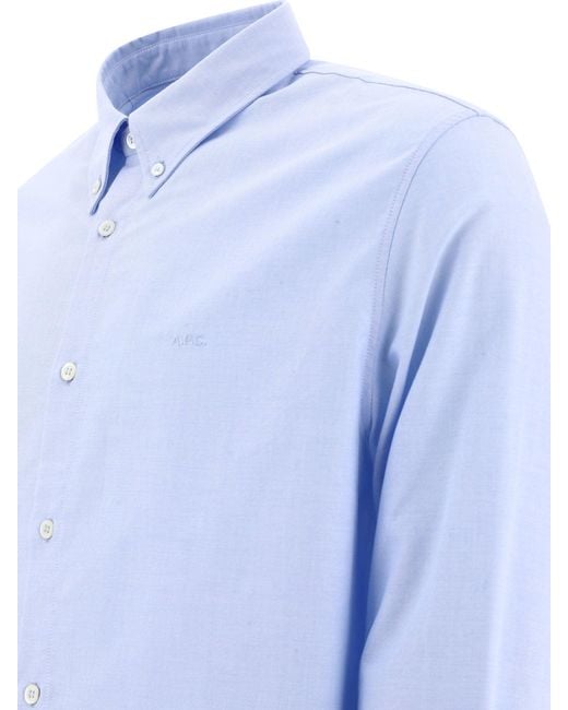 A.P.C. Blue Greg Shirt