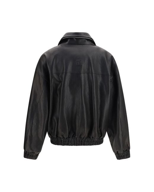 Magda Butrym Black Leather Jacket