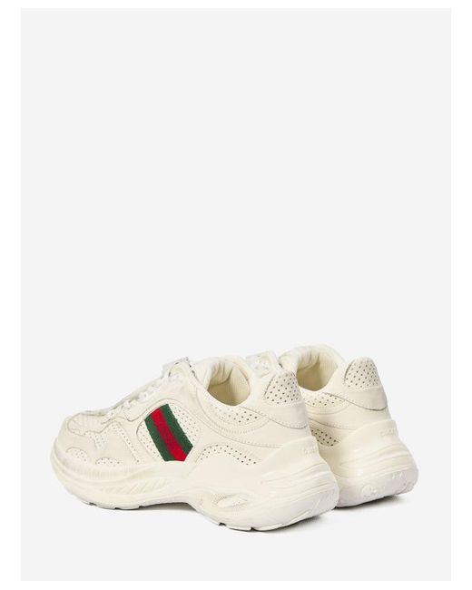 Gucci White 2.0" Sneakers